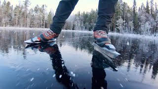 Ice Skating on the Small Lake, Nordic style