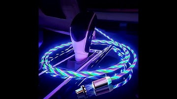 RGB Light Magnetic USB Cable  Charging & Data Transfer