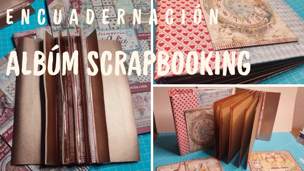 ✂️ Como hacer una encuadernación en ESPINA RUSA 🌸 proyecto ALICIA en el país de las Maravillas