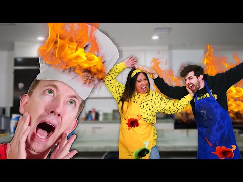 I Caught on Fire in a Cooking Challenge (Gone Wrong)
