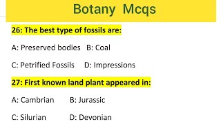 Botany Most Important Mcqs || 50 MCQs BOTANY TEST screenshot 3