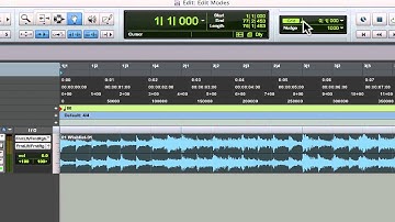 An Overview of the Pro Tools Edit Modes