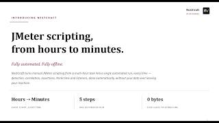 Automate JMeter Scripting in Minutes | NestCraft Product Demo | Performance Testing Automation