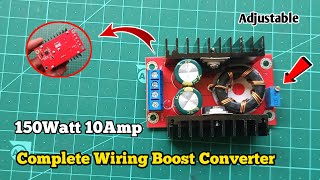 150W DC-DC Boost Converter 10-32V to 12-35V 6A Step-Up Adjustable Power Supply