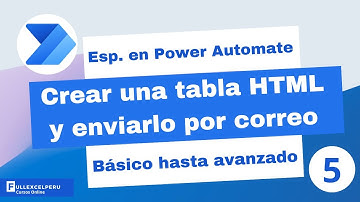 Power Automate - Crear una tabla HTML y enviarlo por correo