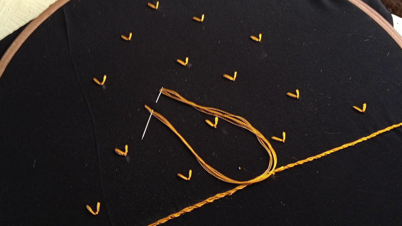 A Quick & Easy All over Sleeve Embroidery design 🧵🧵🧵#needlesquare #easyembroidery