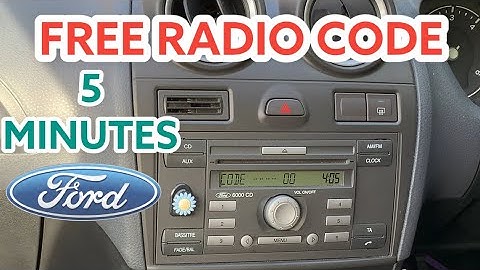 Radiocode gratis in 5 minuten. Ford Fiesta