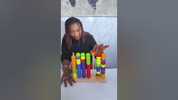 Sorting beads by color #asmr #calming #relaxing