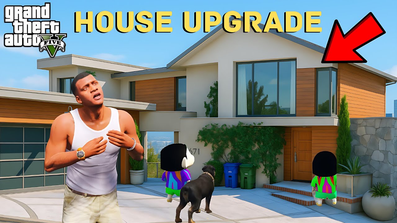 GTA 5: Franklin Shinchan & Chop Ultimate Modern Luxury House Upgrade GTA 5 !