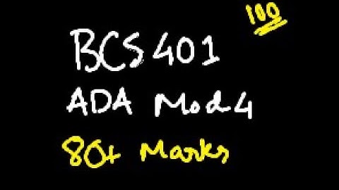 ADA MODULE 4 BCS401 Analysis and Design of Algorithms | 22 Scheme VTU 4th SEM CSE