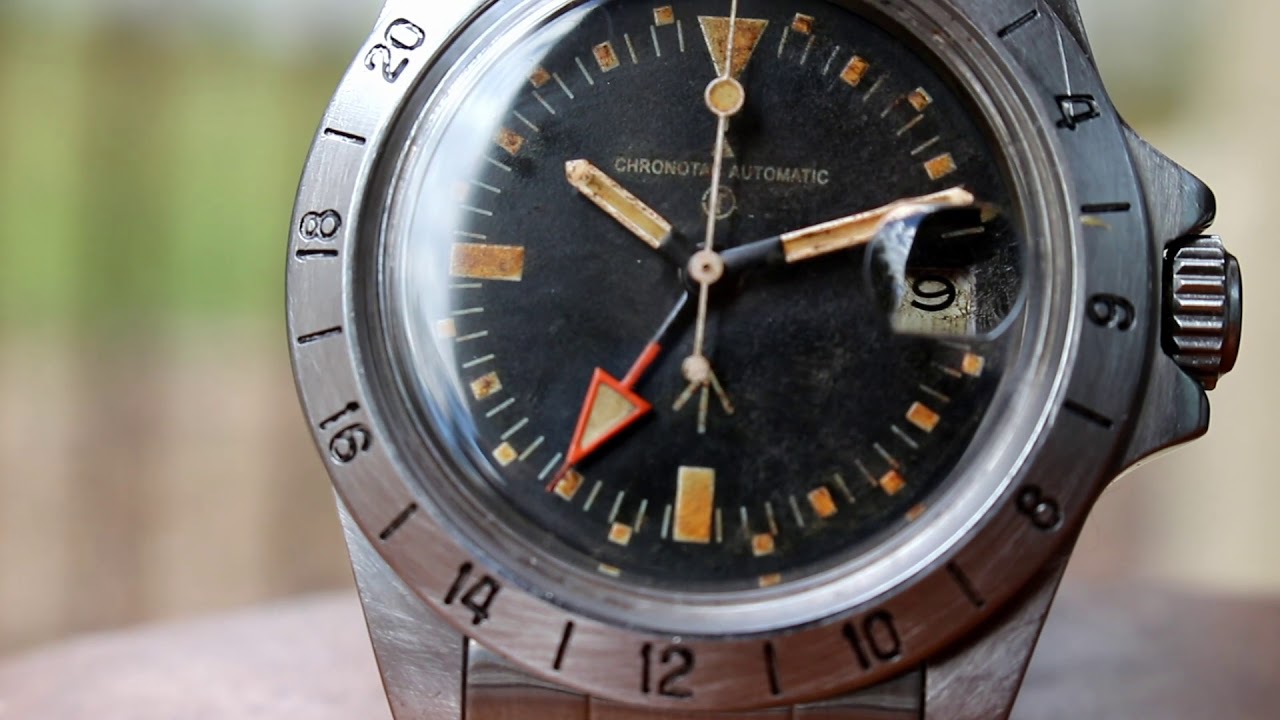 Aged Chronotac GMT 1655 Explorer 