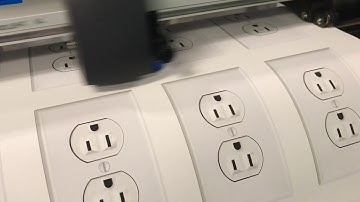 Graphtec 48" CE6000 Plus contour cutter demo using sample printed on Canon imagePROGRAF PRO-4100