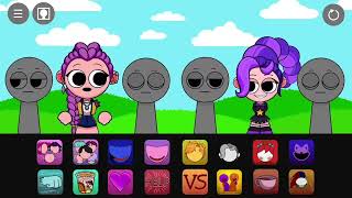 Sprunki Sigma Prototype, Lily and Haggy Waggy Phase 1 VS Phase 3 - Poppy Playtime 5 mod