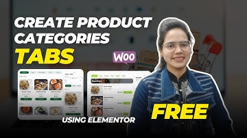 Create product categories tabs wooCommerce website || Create product category page in elementor 2024