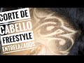 Diseño /FREESTYLE ENTRELAZADOS/🖌️TUTORIA DE BARBERIA 💈CORTE DE CABELLO CON TATUAJES PASO A PASO 💈