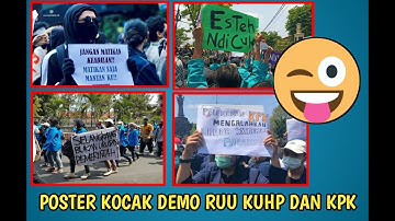 VIRAL POSTER2 LUCU DEMO RUU KUHP DAN KPK [LENGKAP]