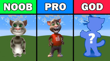 NOOB VS PRO VS HACKER Minecraft Pixel Art - Talking Tom
