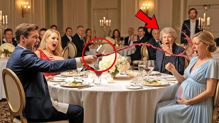 Husband Throws Wine On Pregnant Wife Before Mistress And Mother— He Didn’t Know She Owned All Shares