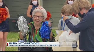 Tyler community comes together to celebrate woman's 105th birthday at senior residence