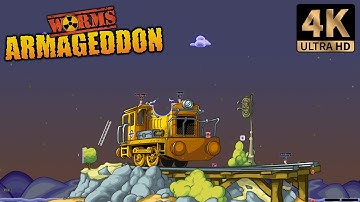 Worms Armageddon | Mission 5 - Do the Locomotion. | PC 4K
