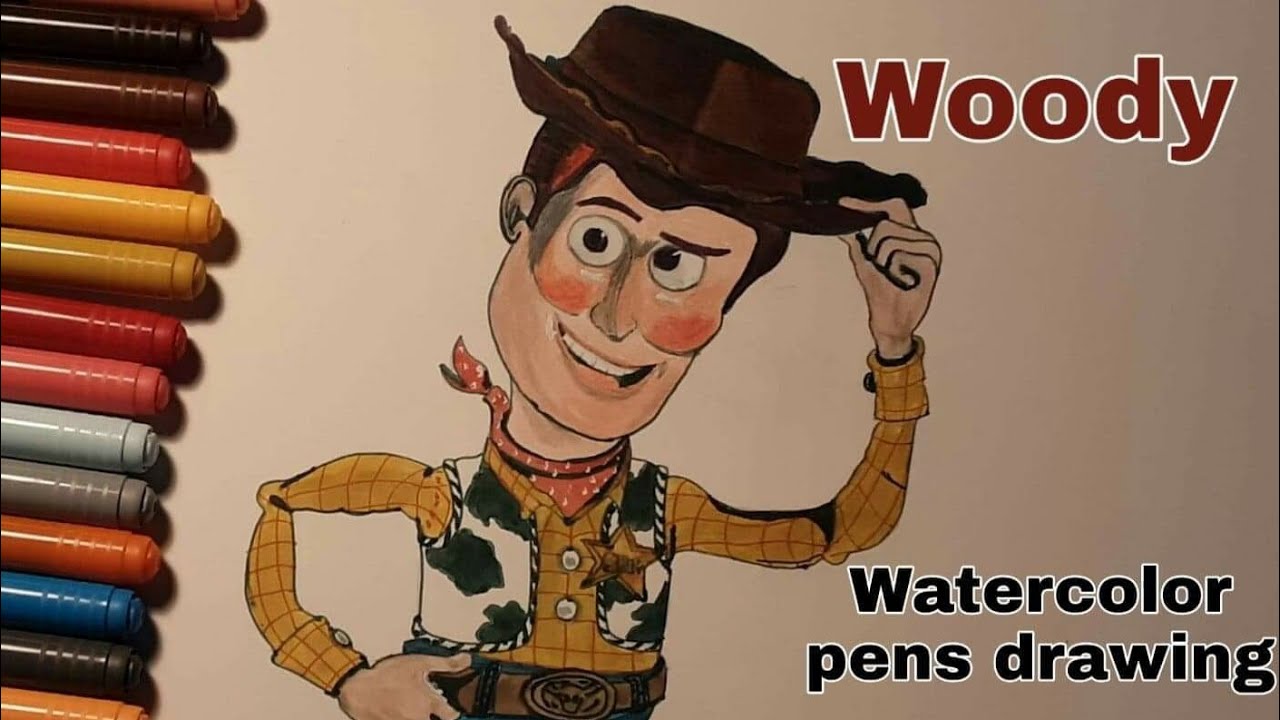 How to draw Woody from Toy Story - YouTube