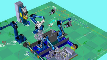 YASKAWA MotoSim Offline Software - Programming of up to 8 robots / 72 axis with 1 controller