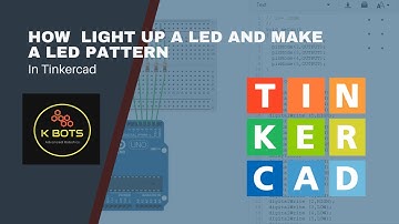 Tinkercad Arduino Projects | How to light up a led and make a led pattern