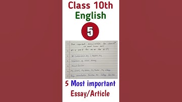 5 important essay for class 10th | #shorts #essaywriting #upboard2023