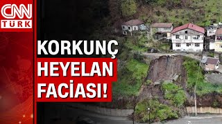 Zonguldak'ta korkunç heyelan! Heyelan anının görüntüleri