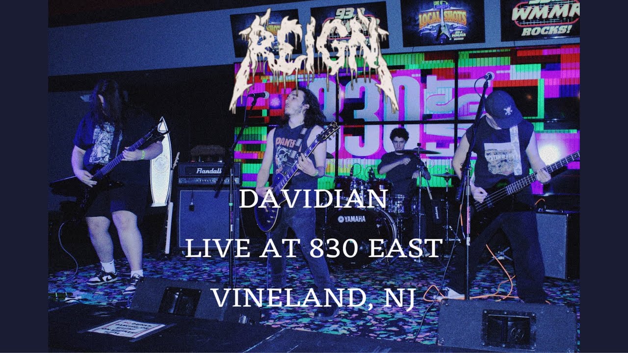 DAVIDIAN - REIGN (Machine Head Cover) LIVE AT 830 EAST WMMR LOCAL SHOTS ...
