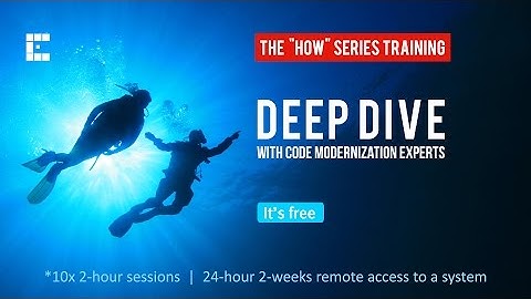 HOW Series "Deep Dive": free webinars, hands-on exercises on performance optimization