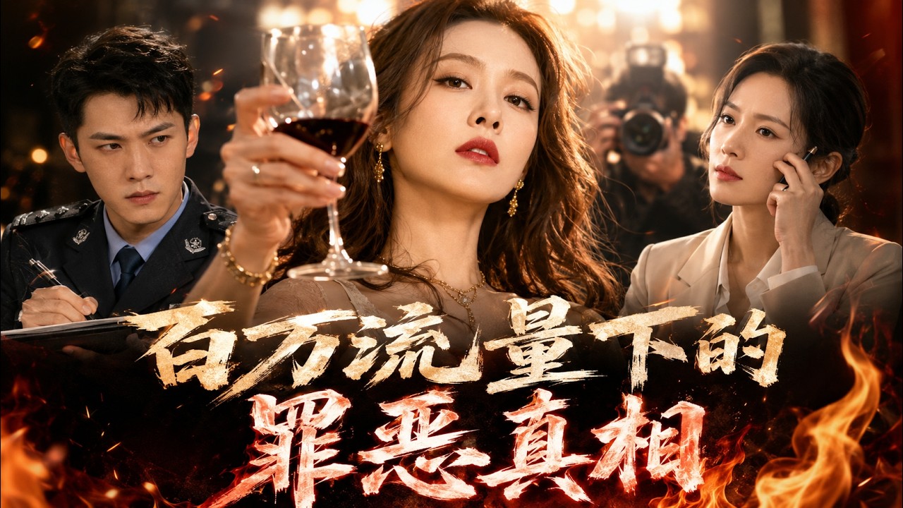 《百萬流量下的罪惡真相》擁有百萬粉絲的田園博主，一夜之間成為縱火嫌疑人。面對審訊她毫無悔意，堅信所有人都該付出代價，而攝影師探視時揭開的秘密，讓案件徹底反轉。#沙雕#短劇#爽文#打臉#逆襲