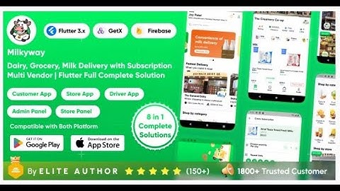 Milkyway   Multi Vendor Milk Subscription App  Daily Milk & Grocery Delivery App  Full Solution
