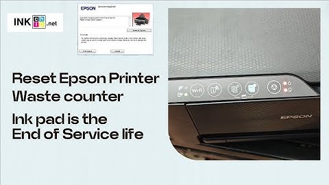 How to Reset Epson Printer error Red lights blinking | Ink pad is the End of Service life