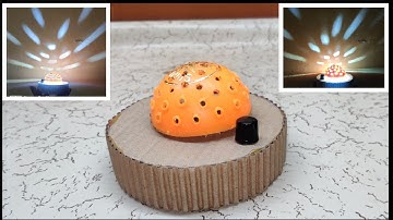How to make rotating lamp - How to make starry night lamp