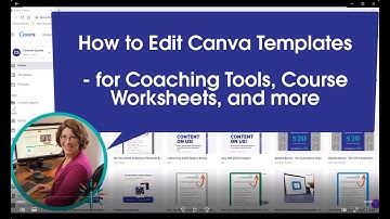 How To Edit Canva Templates for Coaching Tools, Course Worksheets, Assessments, and more!