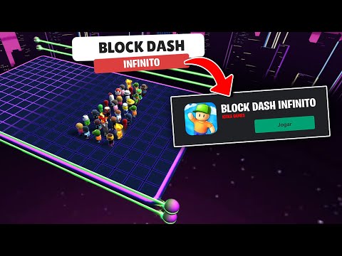 COMO JOGAR BLOCK DASH INFINITO NO STUMBLE GUYS 🥳 