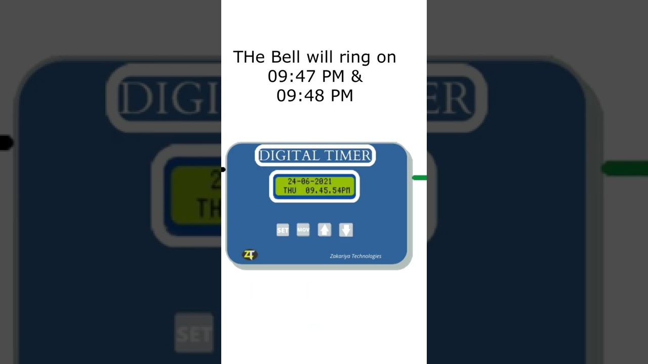 Digital Timer ⏲ Automatic school bell 🛎