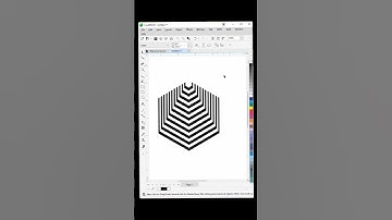 Geometric illusion logo design in Coreldraw #coreldraw #tutorial #logo