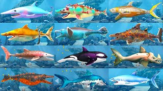 Double Head Shark Attack - All 15 Sharks Unlocked - Mega Max gameplay Hack Gems Coins Mod screenshot 5