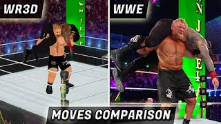 Real Life Of Wr3D Moves Part-1 Wwe Moves In Wrestling Revolution 3D Wr3D Vs Wwe Moves Awe