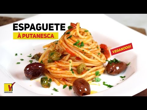 ESPAGUETE À PUTANESCA VEGANO | ALÉM DO MOLHO AO SUGO | VIEWGANAS