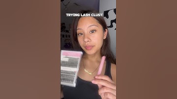 AMAZON BEAUTY FINDS • lash clusters 💗amazonfinds #lashextensions #shortsviral #tutorial