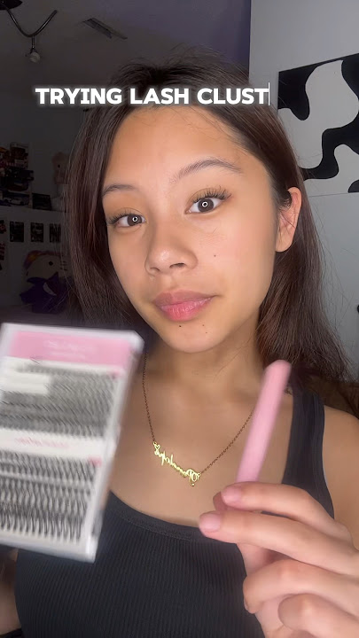 AMAZON BEAUTY FINDS • lash clusters 💗amazonfinds #lashextensions #shortsviral #tutorial