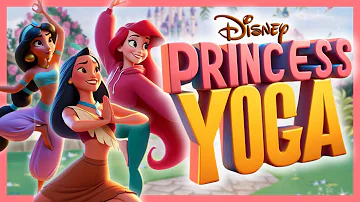 DISNEY PRINCESS YOGA 🧘‍♀️ calming yoga for kids | Valentine’s day Brain Break | Cosmic GoNoodle