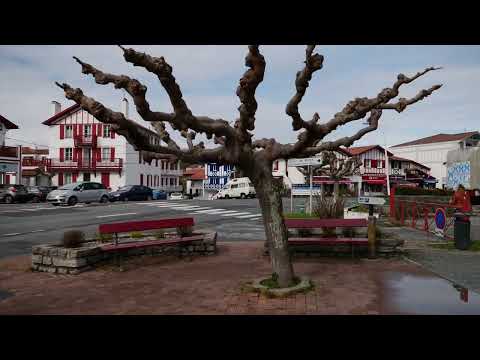 [4K video 60fps] Socoa- Ciboure beach and Fort . Walking tour, France 🎧 ASMR.