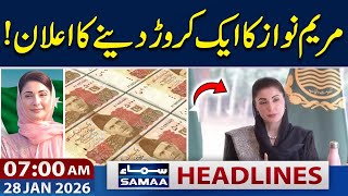 Lahore Fire Tragedy | Maryum Nawaz Major Announcement | 07 AM News Headlines | 28 JAN 2026 |Samaa TV