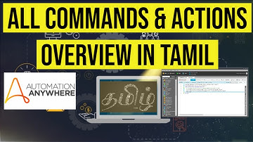 All Commands overview in Tamil language Automaton Anywhere tool review
