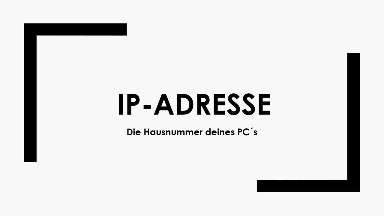 IP Adresse einfach und kurz erklärt YouTube