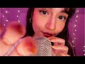 Asmr breathy close up whispers  mic scratching  camera tapping